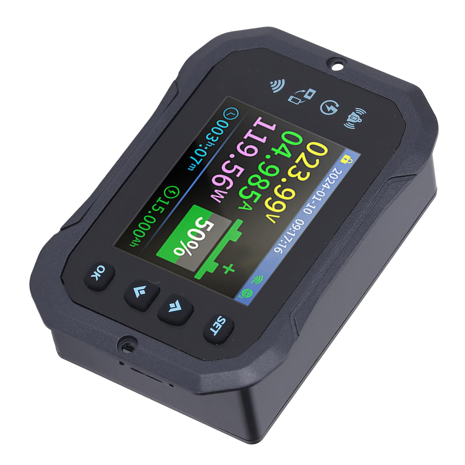 2,4-calowy Wyświetlacz Miernika Baterii 2-drożny Zdalny Tester Baterii do Elektrycznego Skutera Samochodowego RV 10-100V 600A Monitorowanie w Czasie Rzeczywistym
