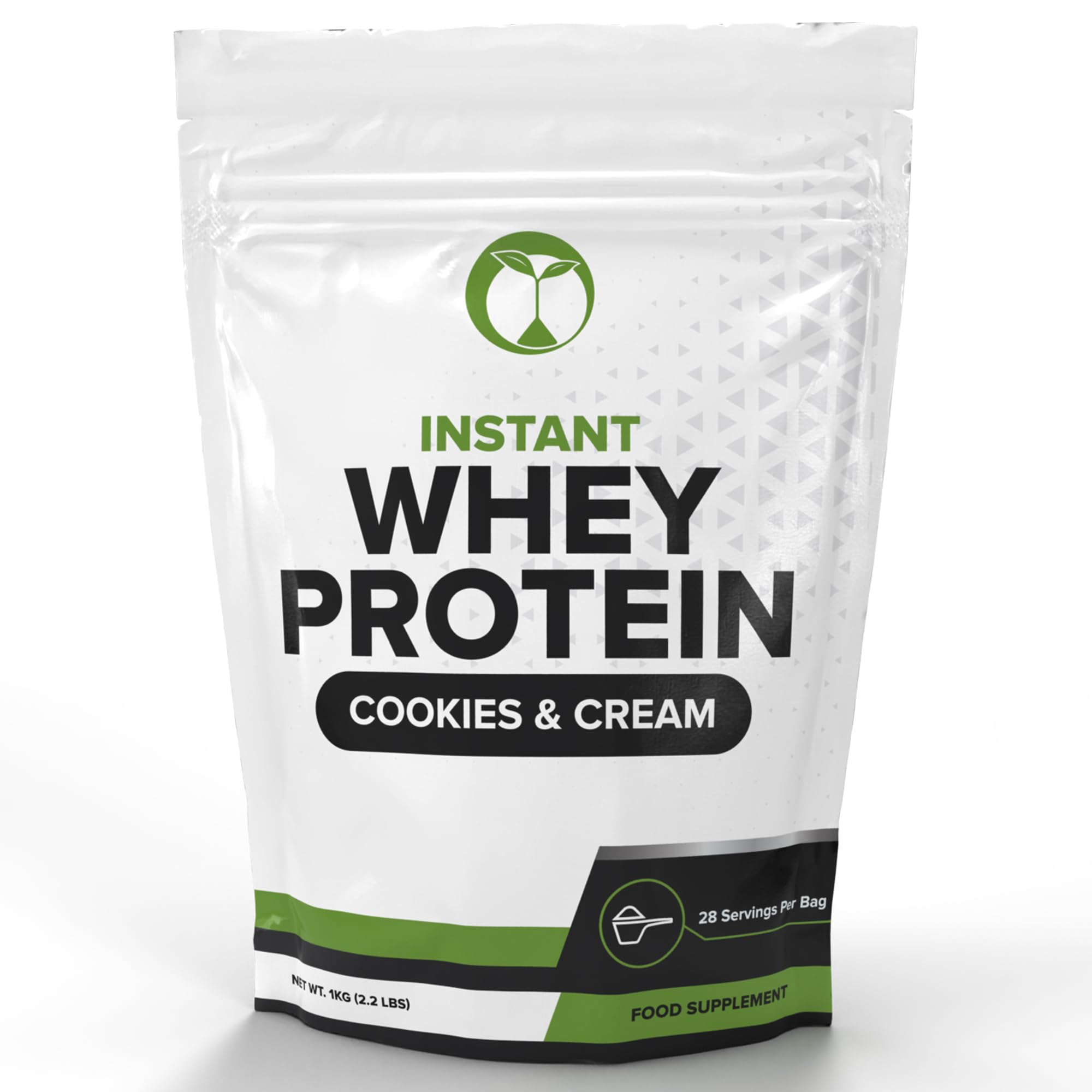 Whey Protein Powder | 1kg / 2.2lbs | Cookies & Cream Flavour | 28 Servings | Isolate, Concentrate & Hydrolysate Blend (2.2lbs / 1kg, Cookies & Cream)