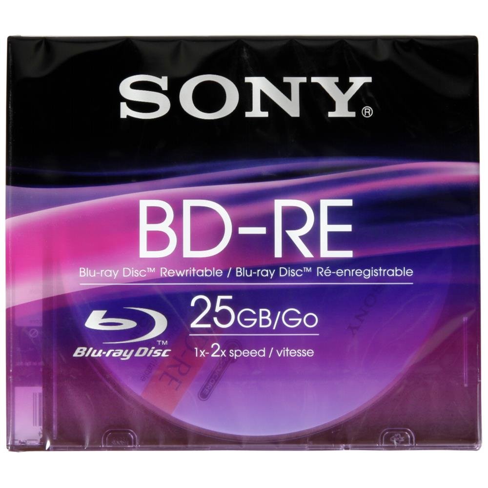 Sony BNE25SL - Disco de BLU-Ray (BD-RE con Velocidad de Escritura de 2X, 25 GB)