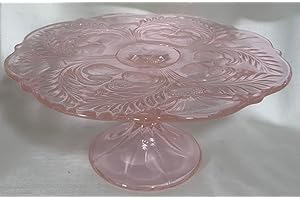Captivating Pink Glass Cake Stand: Showcase Delectable Treats with Mosser's Masterpiece