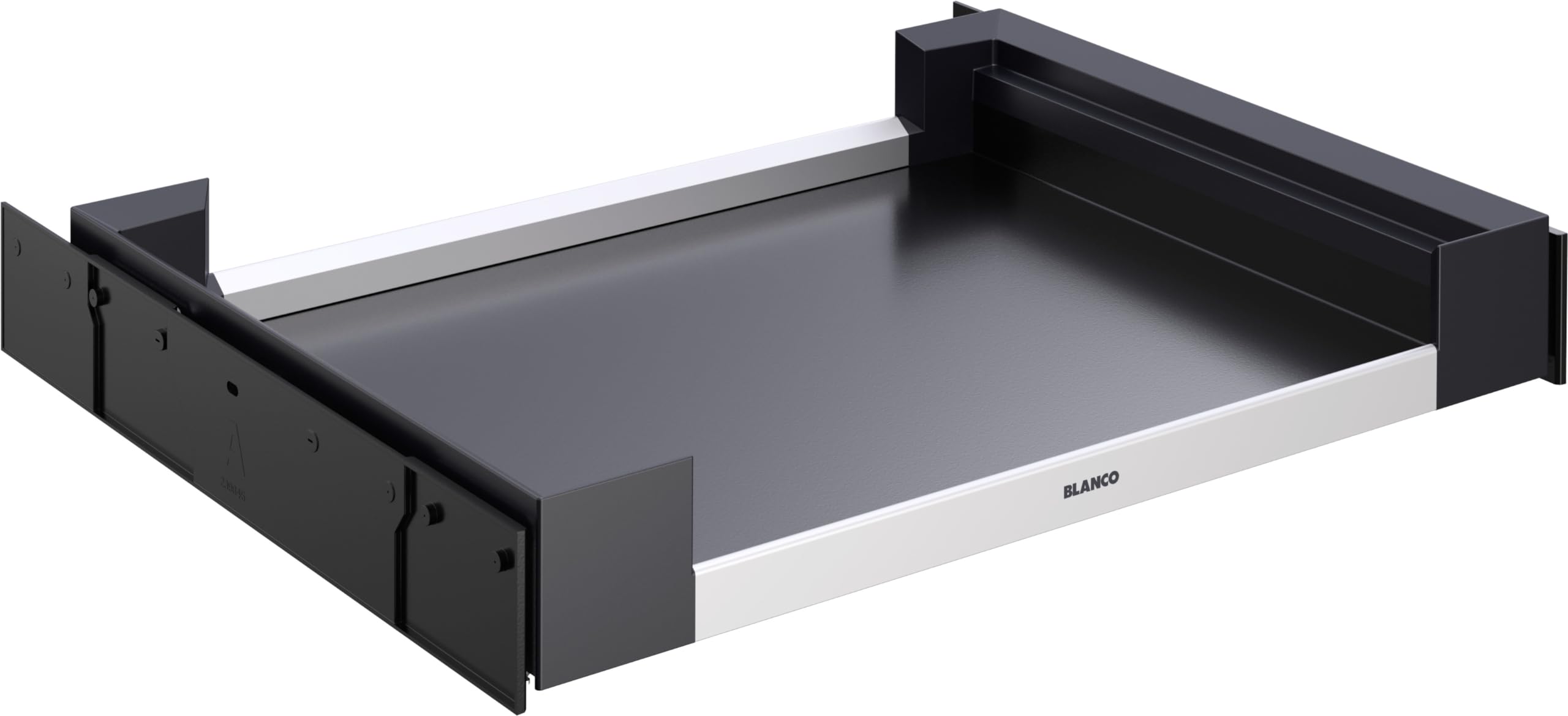 BLANCO Flat Drawer 60 - Bandeja de acero (plástico, aluminio, chapa de acero, armario inferior de 60 unidades, almacenamiento de accesorios para fregadero, utensilios de limpieza, rollos de bolsas de