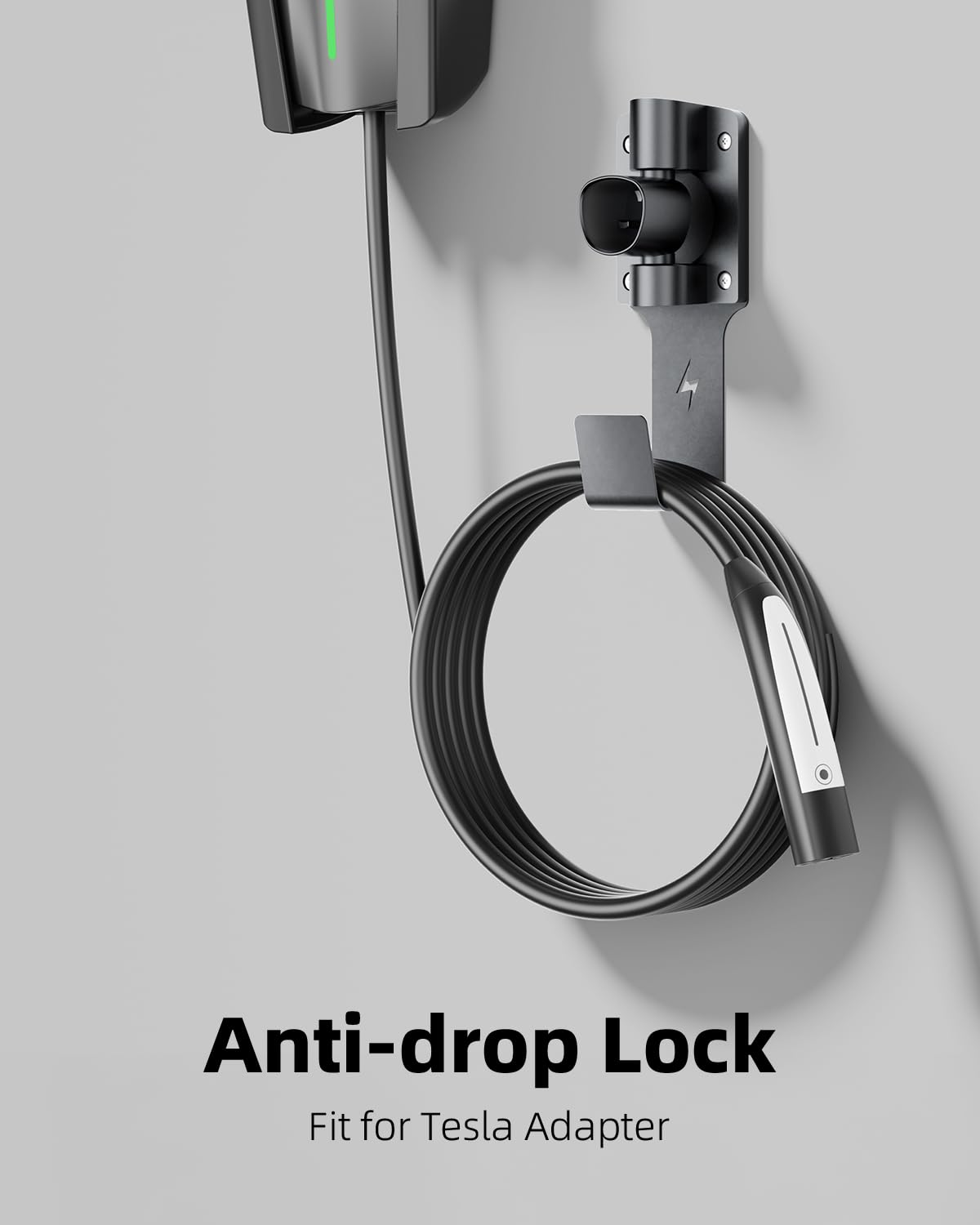 FOCSPROD Ladekabelhalter kompatibel mit Tesla Model 3/Y/X/S Ladekabel Organizer Autozubehör Wandstecker mit Chassishalterung