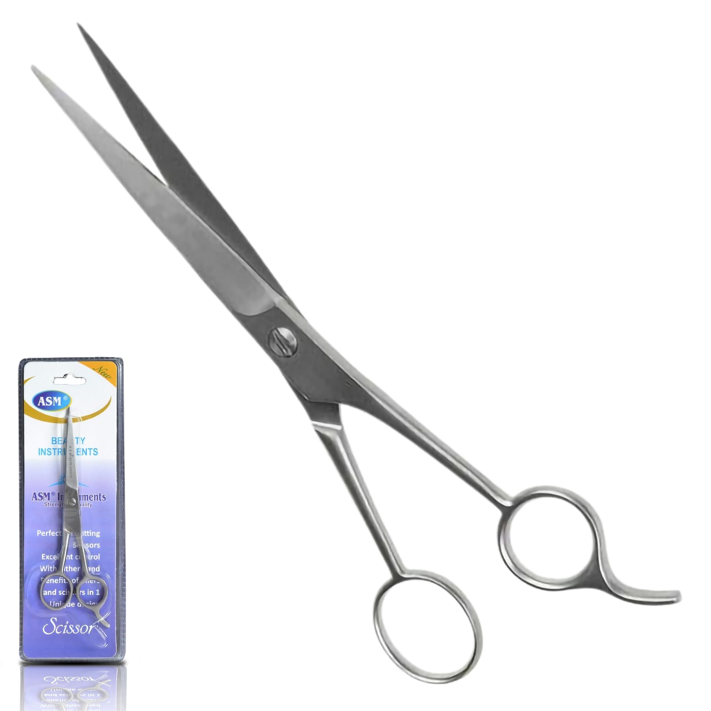 Asm Instruments Professional Hair Cutting Scissors Shears - Stainless Steel Barber & Salon Hairdressing Scissors