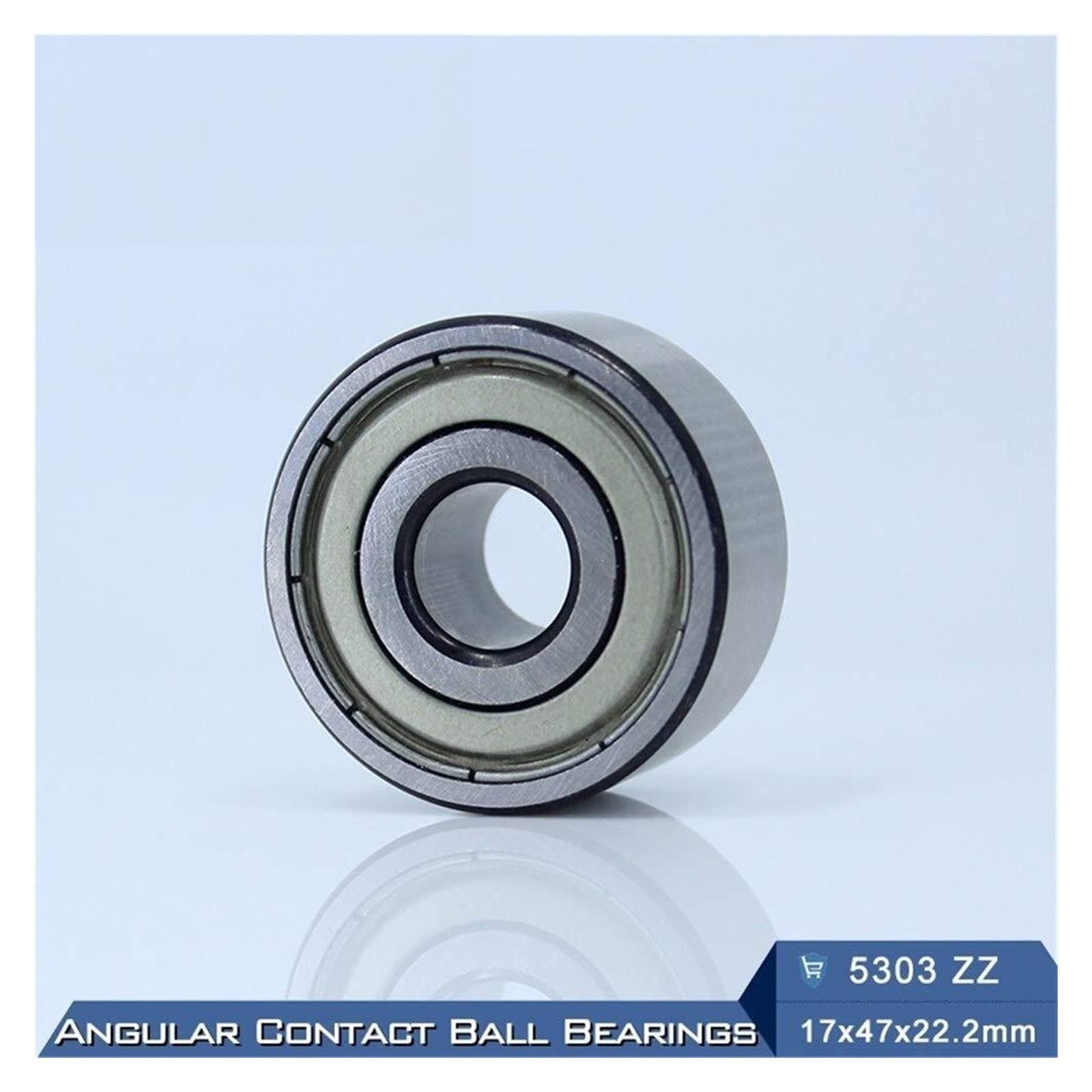 Aspectos, 5303 ZZ Rodamiento 17x47x22,2 mm (1 PC) Rodamientos de bolas contacto angular axiales doble hilera 5303ZZ 3303 3056303