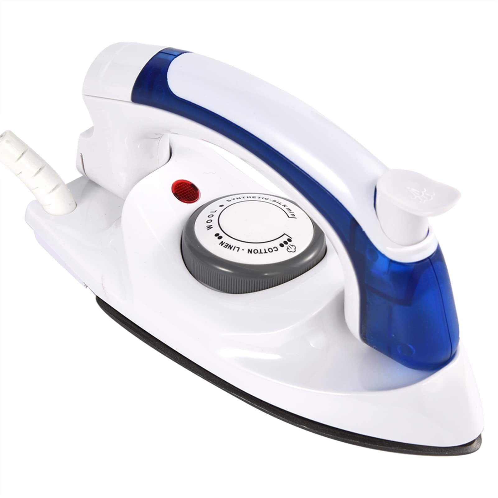 Fer De Voyage, 700W Mini Poignée Pliante Portable À Vapeur Portable Contrôle De La Température Réglable Antiadhésif Avec Fusible Et Thermostat Petit Vapeur Compact De Voyage(Prise Ue)