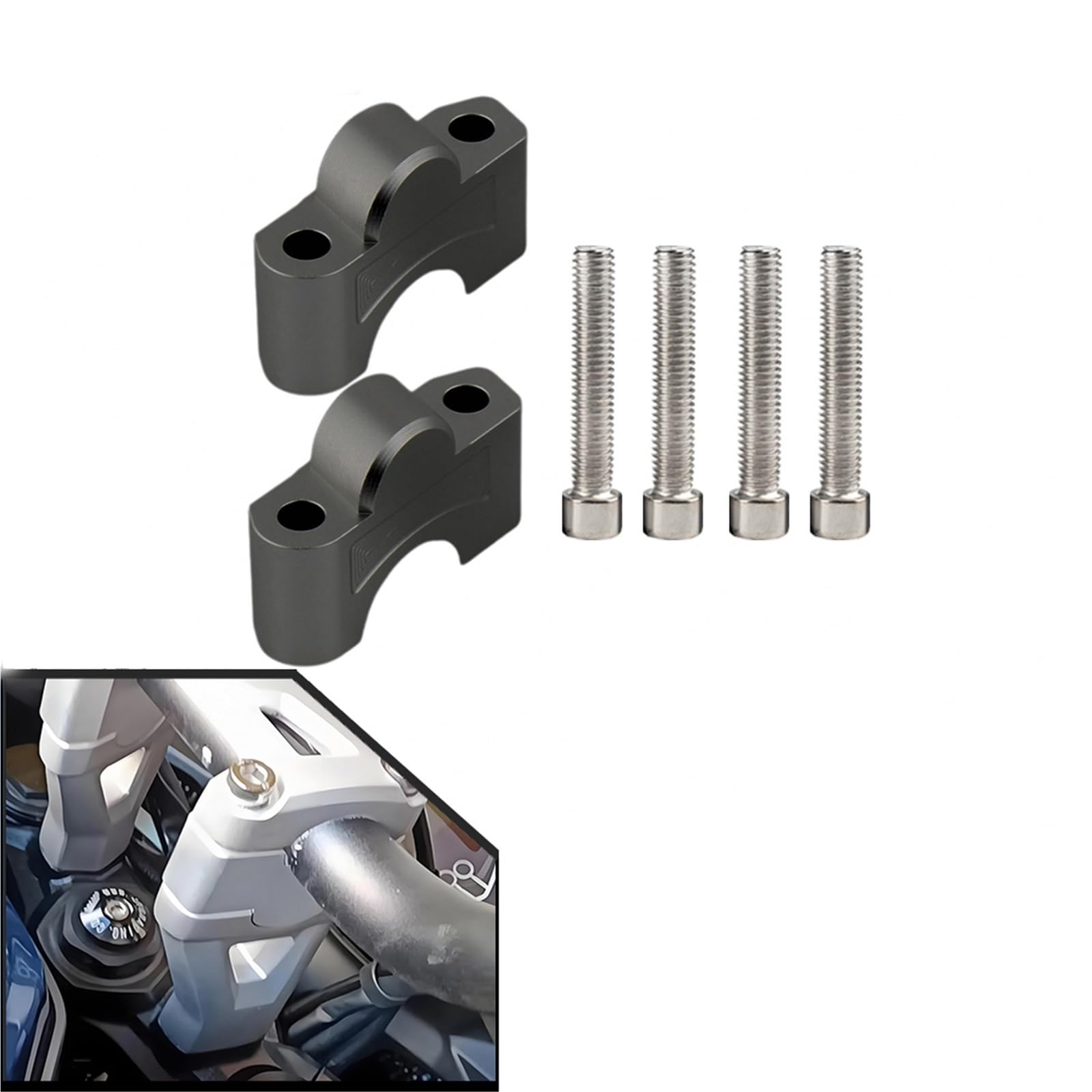 Per Triumph Tiger 660 Sport 2022-2024 Riser Manubrio Moto Da 30 Mm Migliorano Il Comfort E La Postura Di Guida Eretta