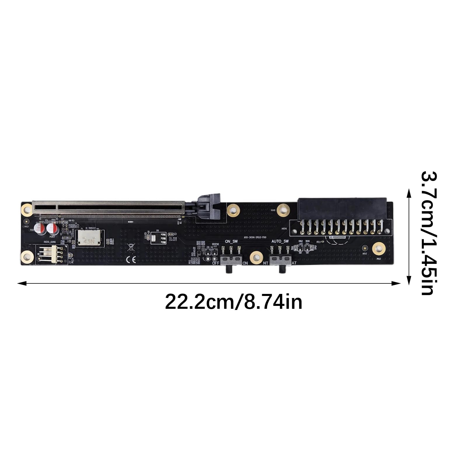 Opt Link Backplate PCIe 5.0 Carte d'extension pour GPU externe et disque NVMe avec design métallique durable Opt Pcie