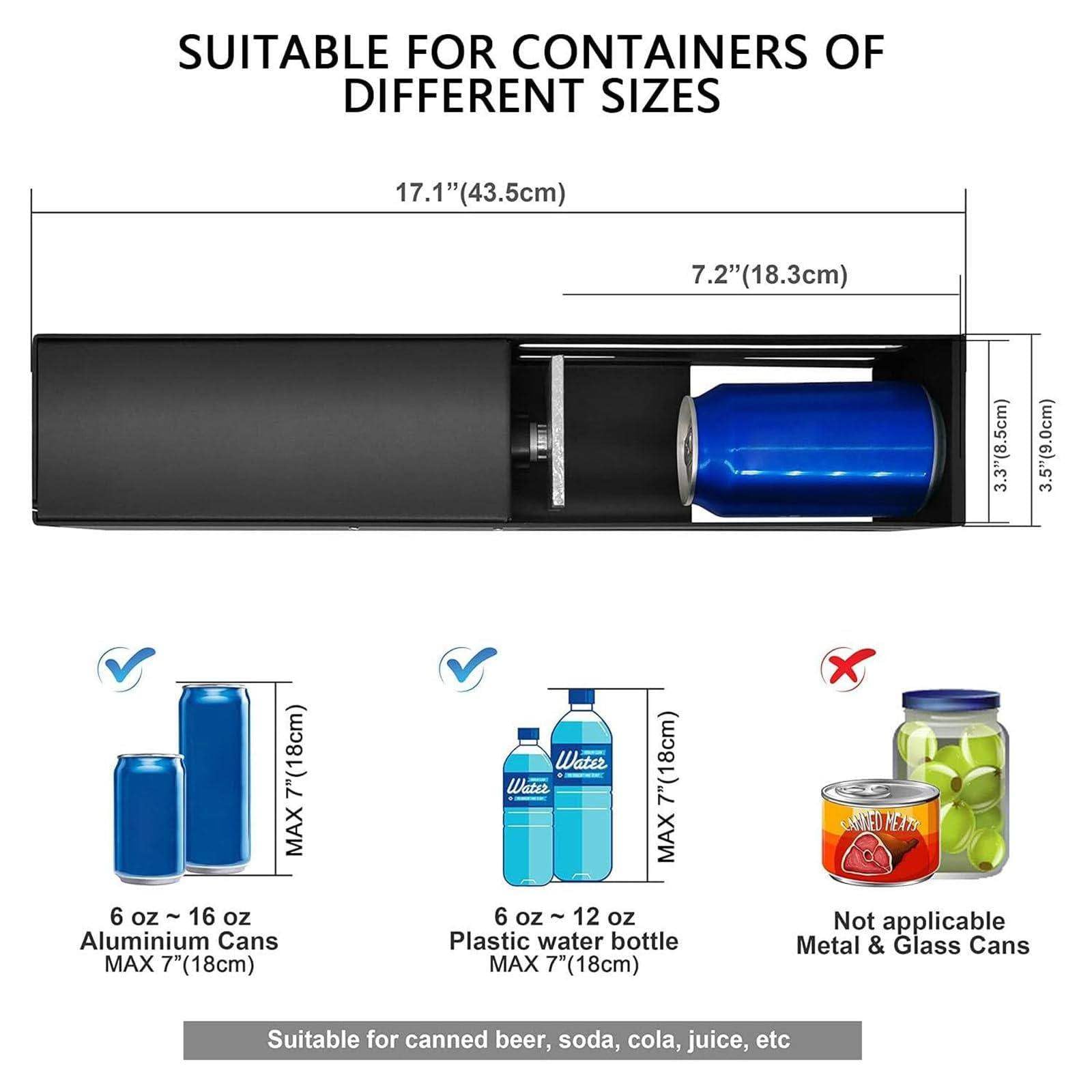 Trituradora eléctrica de latas, reciclaje ecológico con compartimento de almacenamiento para latas y botellas de plástico