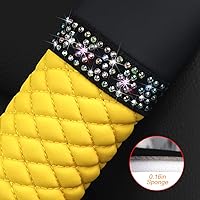 Vista 4 de zipelo - Juego de 2 piezas de fundas para cinturón de auto, almohadillas de cuero transpirables para el hombro que protegen tu cuello, almohadillas