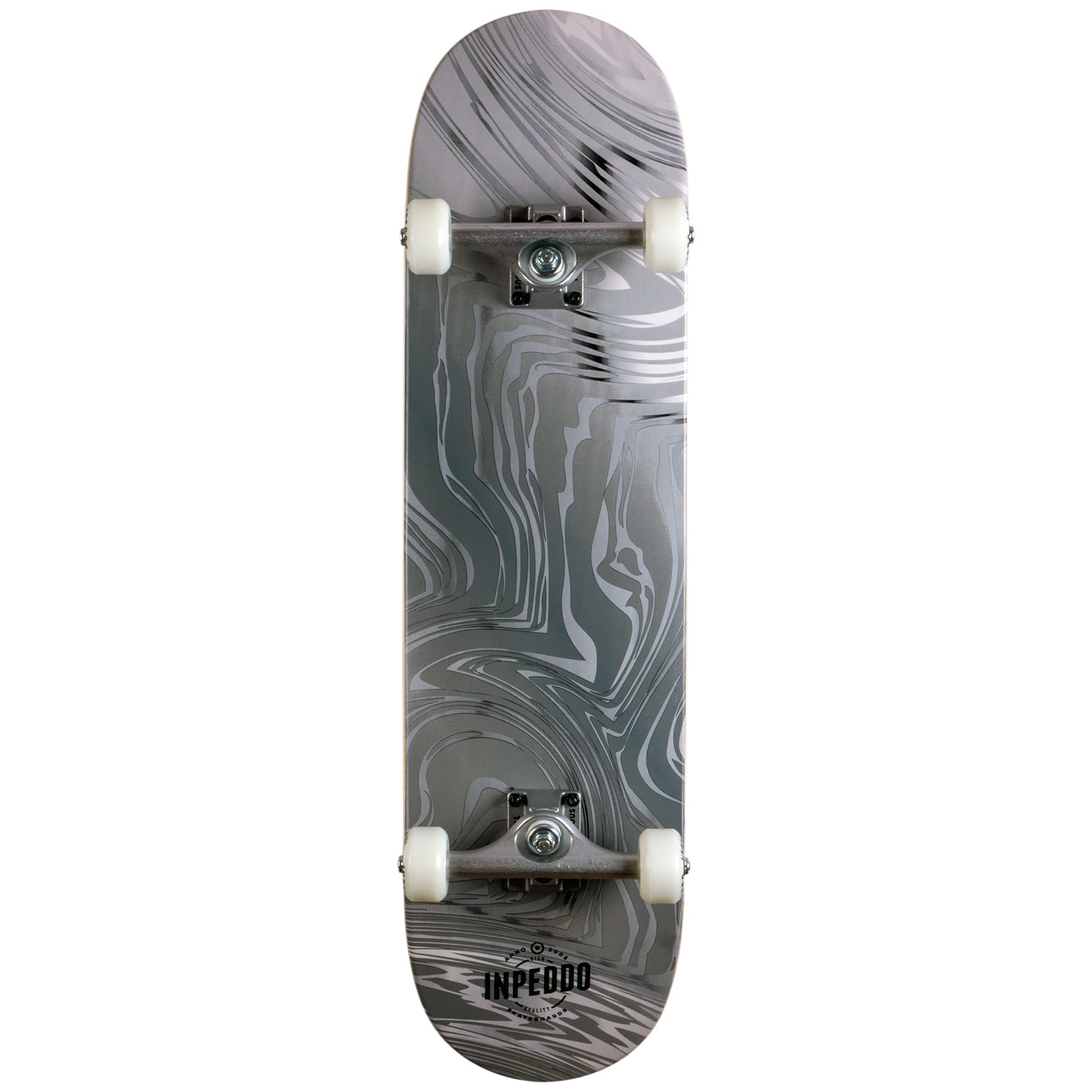 Inpeddo Skateboard Blurred (White, 8.25")