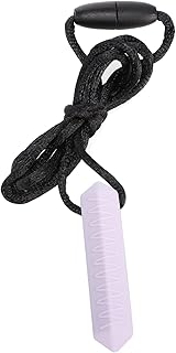 Toyvian 3 Pçs Vara De Dentição Sensorial Oral Motor Aids Calmante Mordedor Sensorial Mastigar Colares Morder Brinquedos Para Crianças Mordedor Colar Aparelho Bebê Sílica Gel Esportes Roxo
