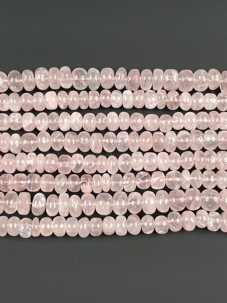 Quartz rose naturel perles d'exception 10mm pour colliers hauts