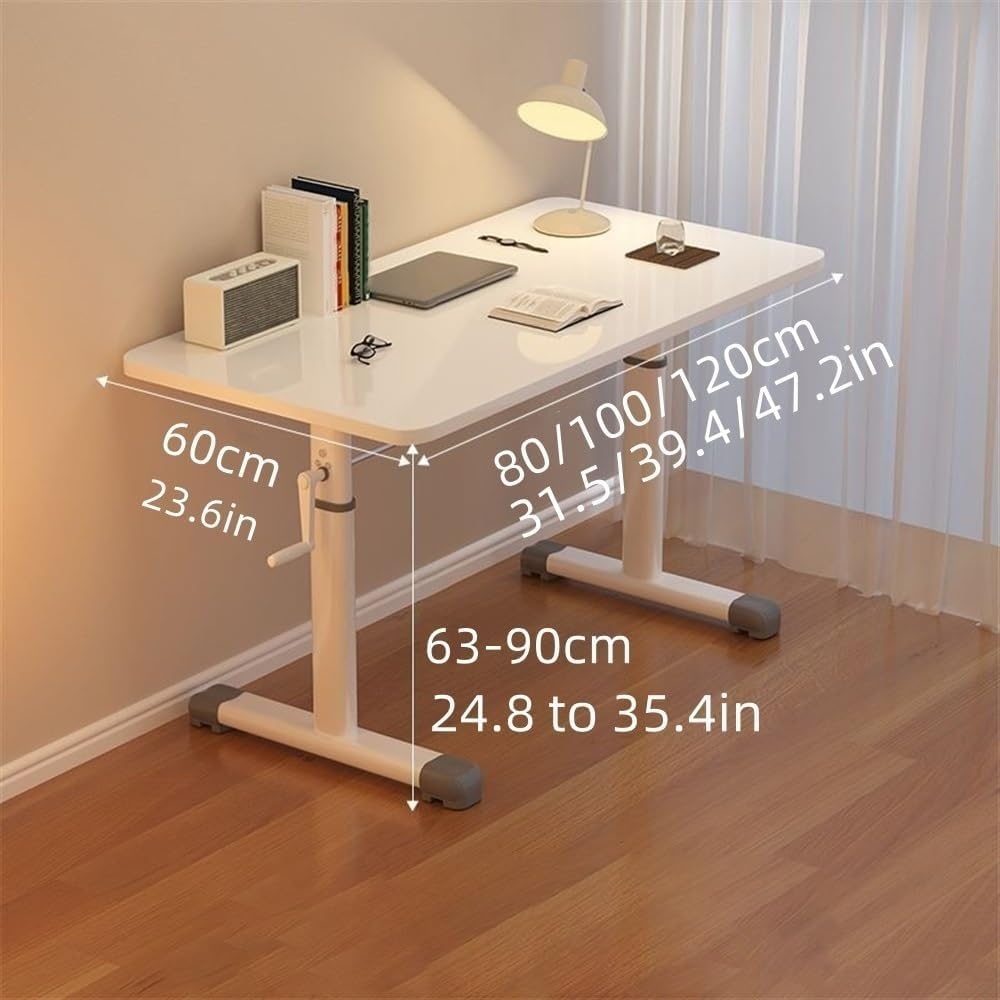 Höhenverstellbarer Kurbel Stehpult – ergonomischer Sitz-Steh-Schreibtisch für Heimbüro, steigert Komfort und Produktivität, perfekt für Remote-Arbeit und gesünderen Lebensstil