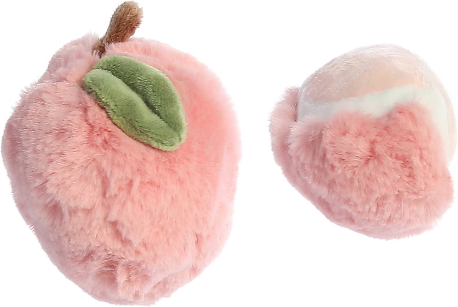 Ebba™ Adorable Precious Produce™ Peach Rattle & Crinkle Set Baby Stuffed Animal - Bright & Colorful Design - Interactive Fun - Pink 3.5 Inches