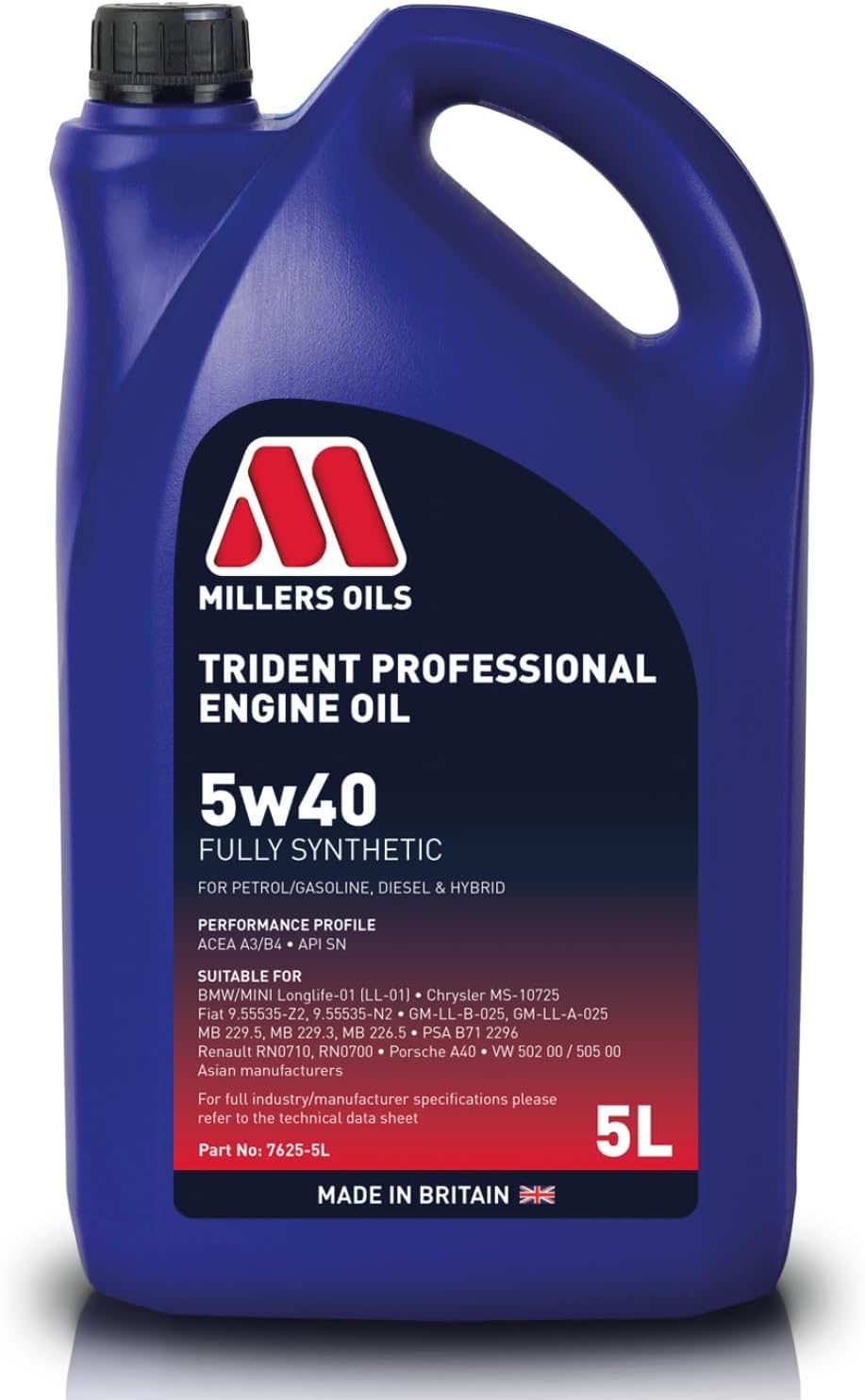 Trident Longlife 5w40 5 L Container