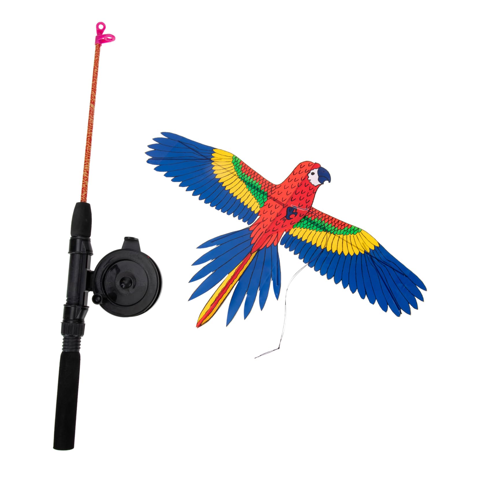 BRIGHTFUFU Fishing Pole Kite Set for Boys and Girls Lightweight and Portable Kite Toy Great for Beach and Outdoor Activities