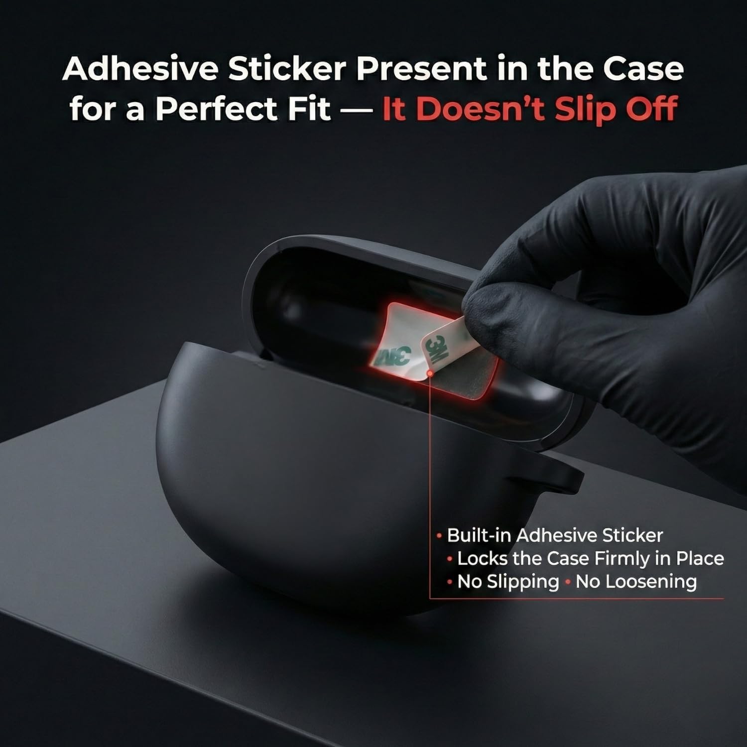 Kapture Soft Silicone Case Compatible with oneplus nord Buds 3/3 pro case, oneplus nord Buds 3/3 pro case Cover with Hook, Cover with Silicone 360° Protection, Shockproof (SPM) — Amazon image 5