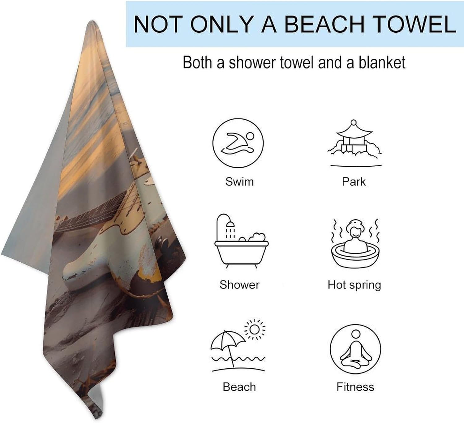 Beach Towel for Adult Swim Towel Oversized Bath Towels Pool Towels image 3