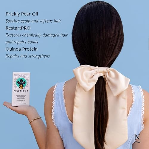 Miniatura 4 de Nopalera Barra de champú, equilibrio y reparación, para cabello graso, color seguro, sin parabenos, silicona y sulfato, hecha con aceite de tuna