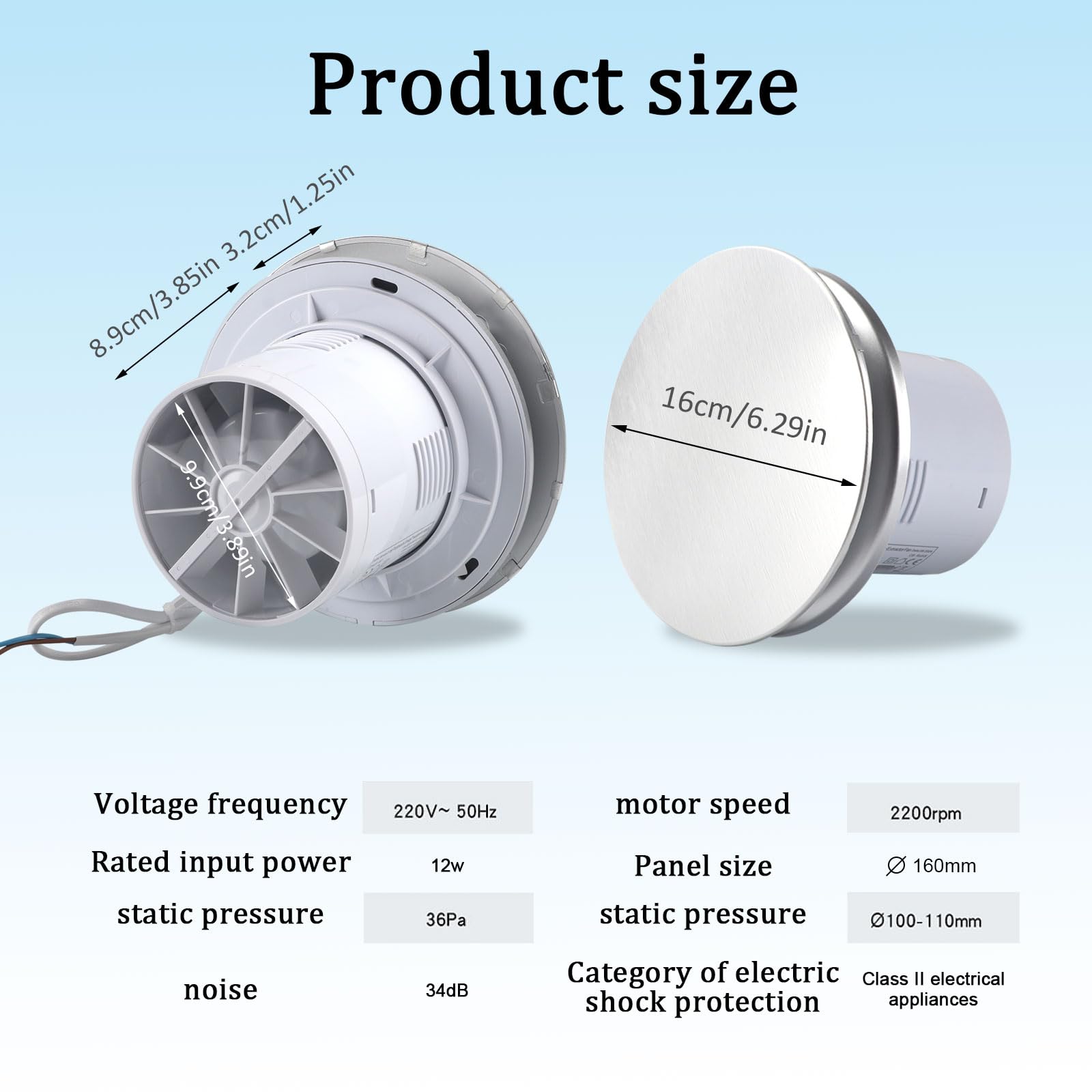 100mm/4inch Extractor Fan - Image 2