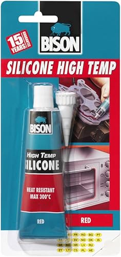Bison Silicona Alta Temperatura Rojo 2.0 fl oz 6305453