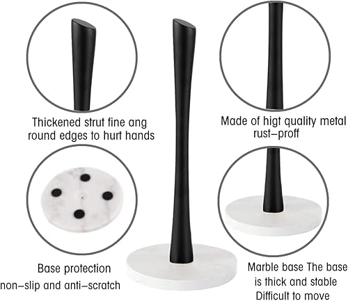 Miniatura 2 de Soporte para toallas de papel de cocina, soporte para rollos de papel de cocina de pie, para encimera de cocina, soporte de toalla de papel de pie