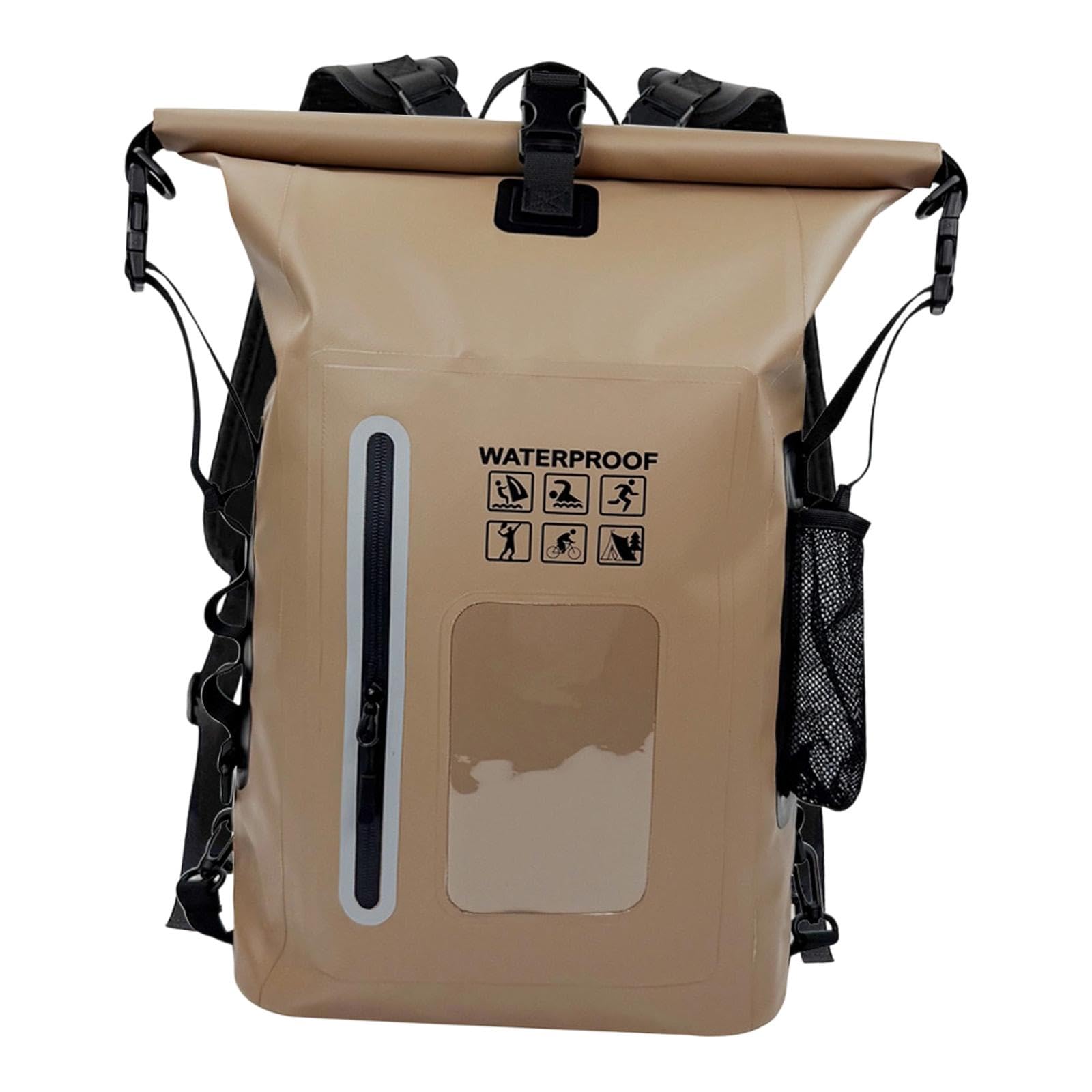 Sharplace Borsa stagna Impermeabile Zaino Impermeabile 25L Borsa Galleggiante Leggera e Resistente agli Strappi Sacco Asciutto per Campeggio Rafting Pesca Vela