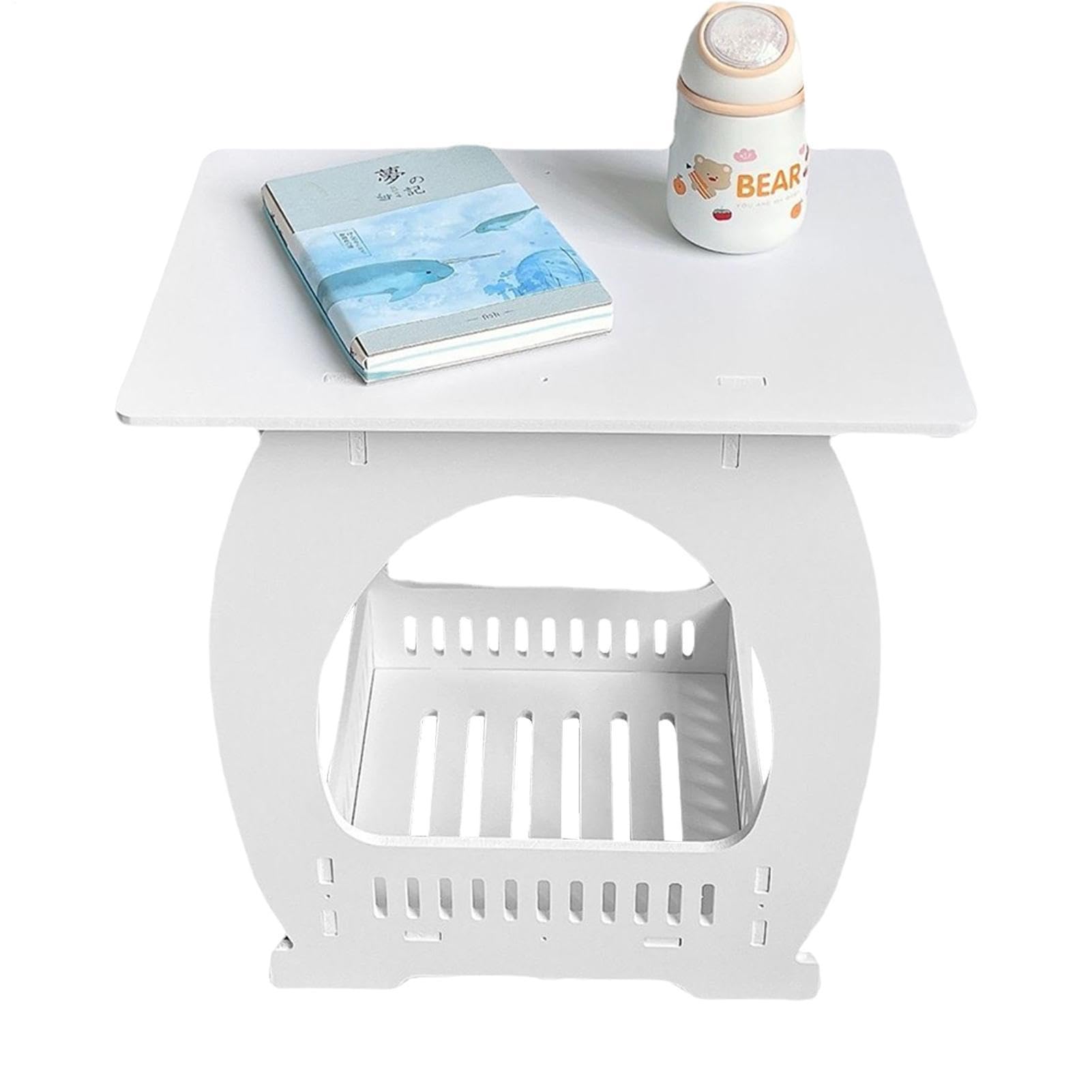 Night Stand - Tall End Tablewith Storage Rack, Small Side Table, Bedside Sofa Tables, Living Room Bedroom Furniture | Compact Nightstand Organizer Enhances Bedroom Bedside Storage and Home Decor