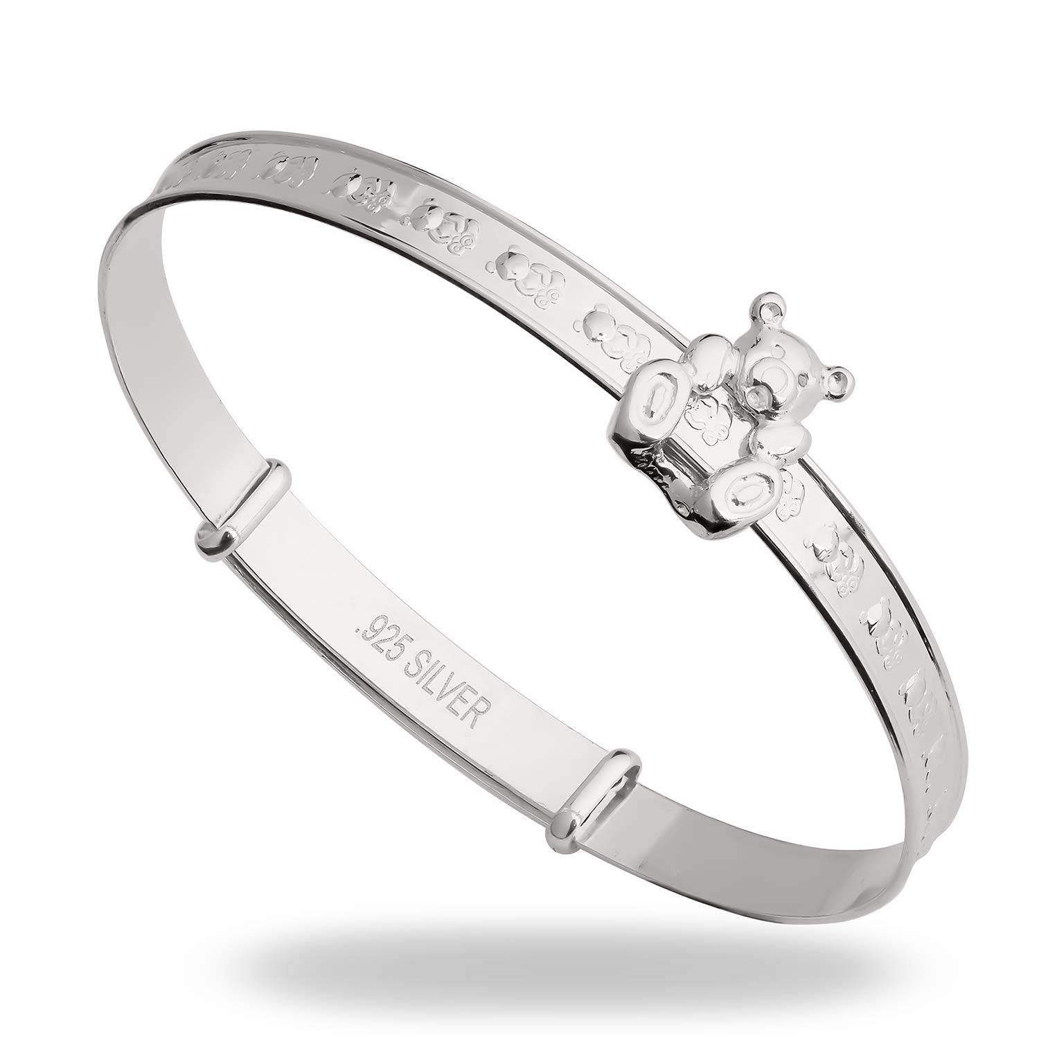 Bracelet coulissant en argent sterling pour bébé - Extensible et réglable, Adjustable, Argent sterling