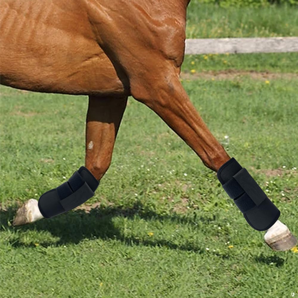 KALASONEER Horse Tendon Boots,Open Front and Back Boot for Horse,Protective and Breathable Design for Ultimate Comfort-4Pcs (4 Pcs)