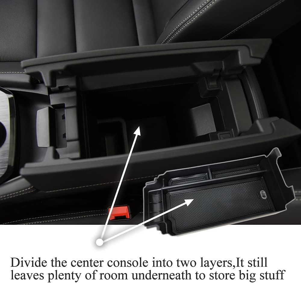 Vesul Center Console Organizer Tray Compatible with 2021 2022 2023 Nissan Rogue Armrest Storage Tray Secondary Insert Box Glove Pallet T33 Car Accessories
