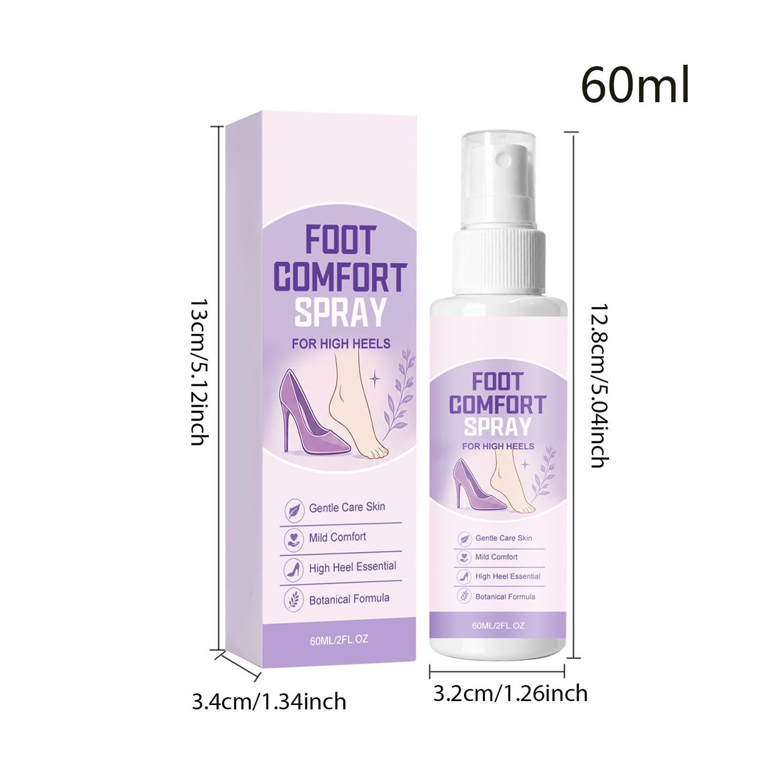 Spray comfort per piedi per tacchi alti, ad asciugatura rapida, non appiccicoso, spray rilassante per i piedi, per stare in piedi, tutti i giorni, passeggiate, viaggi, campeggio, casa, scarpe