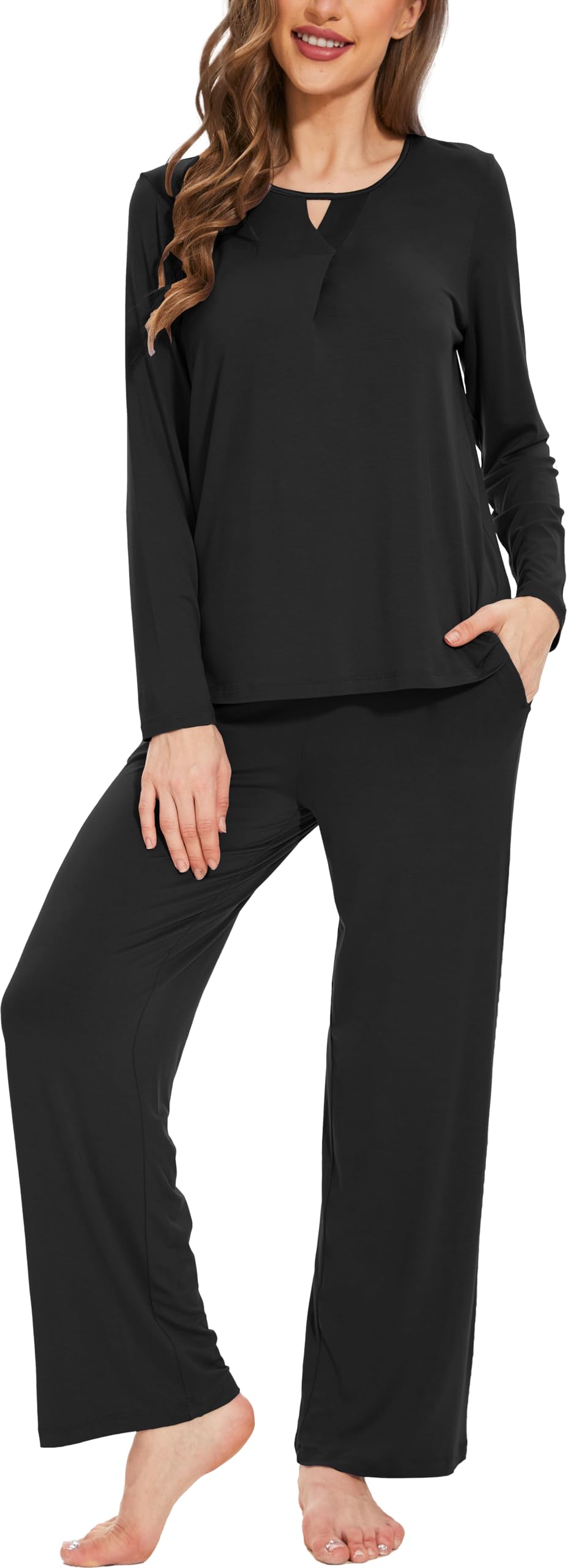 GYS Women's Bamboo Viscose Pajama Set