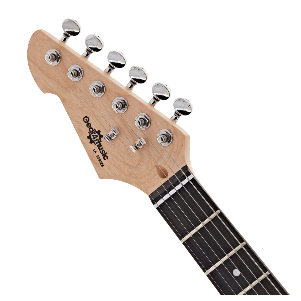 Chitarra Elettrica LA 3/4 Mancina Nera, Ampli 10W e Accessori | Per Giovani Mancini Principianti, Design Confortevole e Facile da Usare, Ampli Portatile con Uscita Cuffie, Custodia Inclusa
