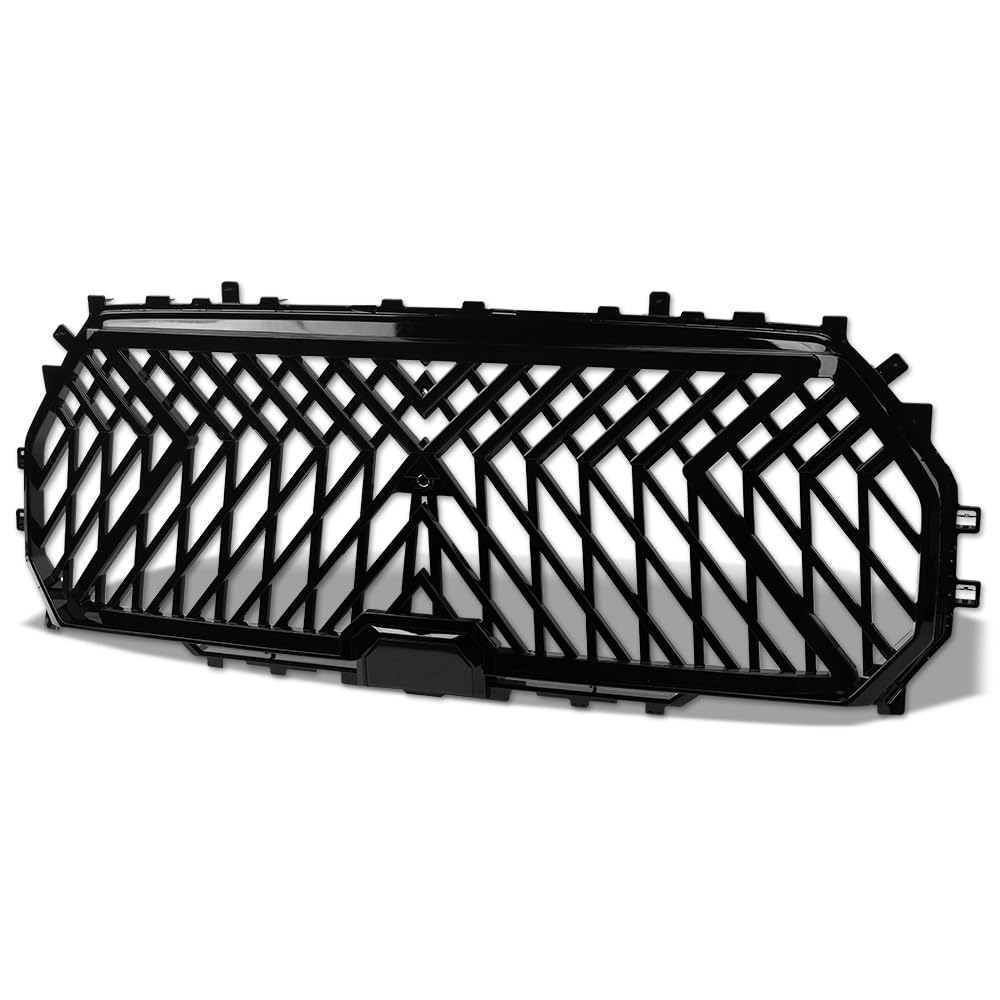 Condition photo showing New/Like New for armordillo lex style mesh front grille|compatible with 2022-2024 toyota tundra|8735015|abs plastic|gloss black|front hood bumper grille