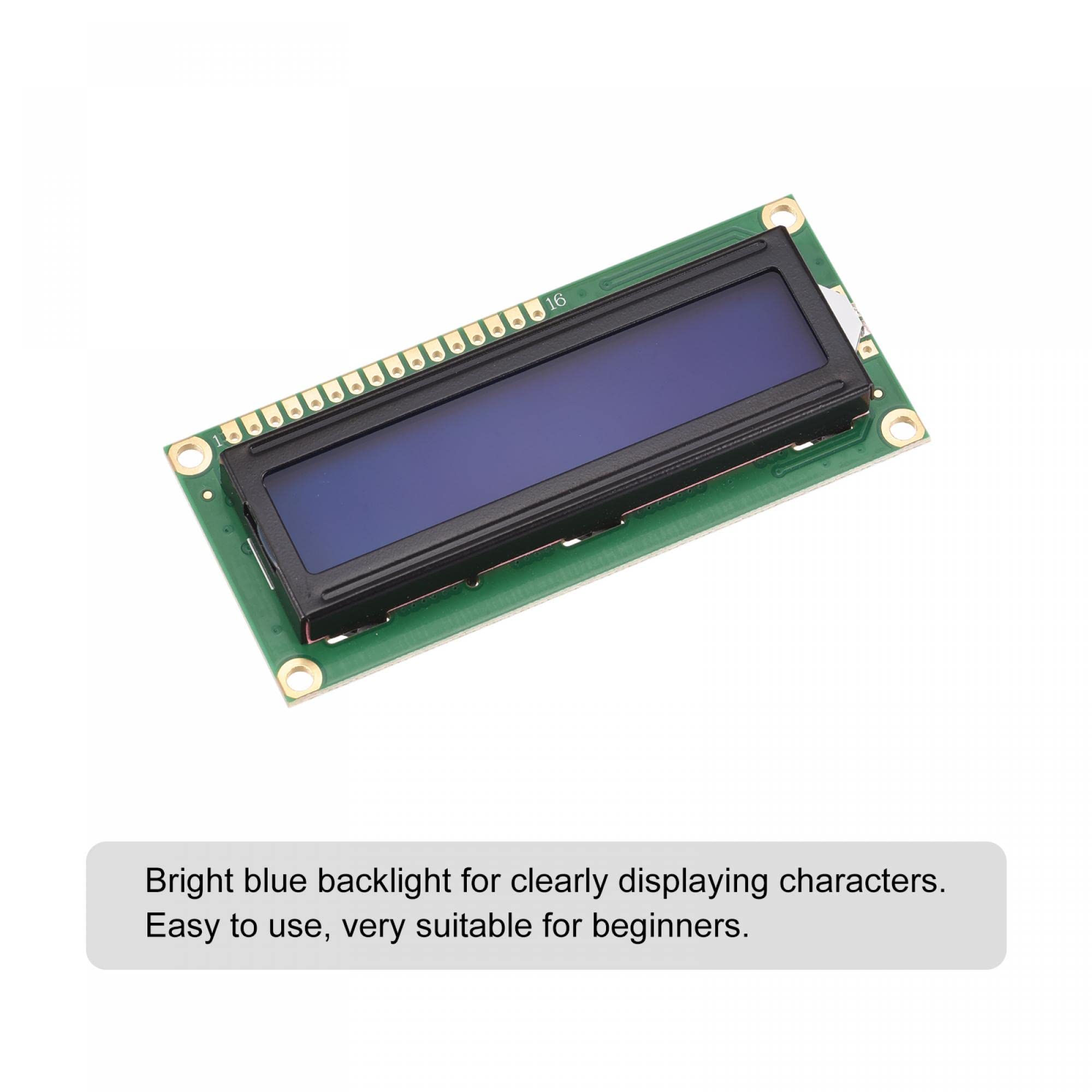 Amazon.co.jp: uxcell LCDモジュール 1602表示モジュール 3.3V ブルー