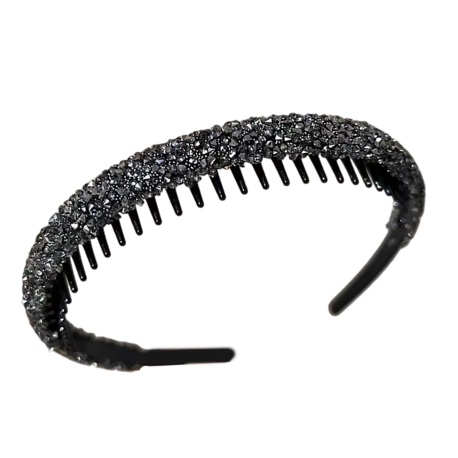 Fentency Girls Black Toothed Hair Hoop Soft Elastic Headbands High Elasticities Hair Band Versatiles Hair Accessory