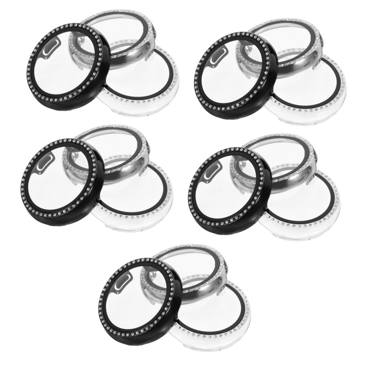 15pièces Écran pour Montre Connectée Watch Coque Anti-Rayures Transparent Et Complète pour Éviter Les Chocs Rayures