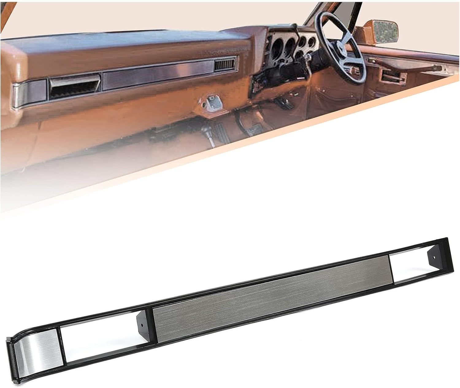 Kojem Dash AC Vent Plate Brushed Air Condition Cover Compatible with 1981-1991 Chevy Blazer Suburban GMC Jimmy 1981-1987 Chevy Chevrolet Silverado C10 Pick Up Replacement for DP7898RNH DP2560 Kojem Dash AC Vent Plate Brushed Air Condition Cover Compatible with 1981-1991 Chevy Blazer Suburban GMC Jimmy 1981-1987 Chevy Chevrolet Silverado C10 Pick Up Replacement for DP7898RNH DP2560