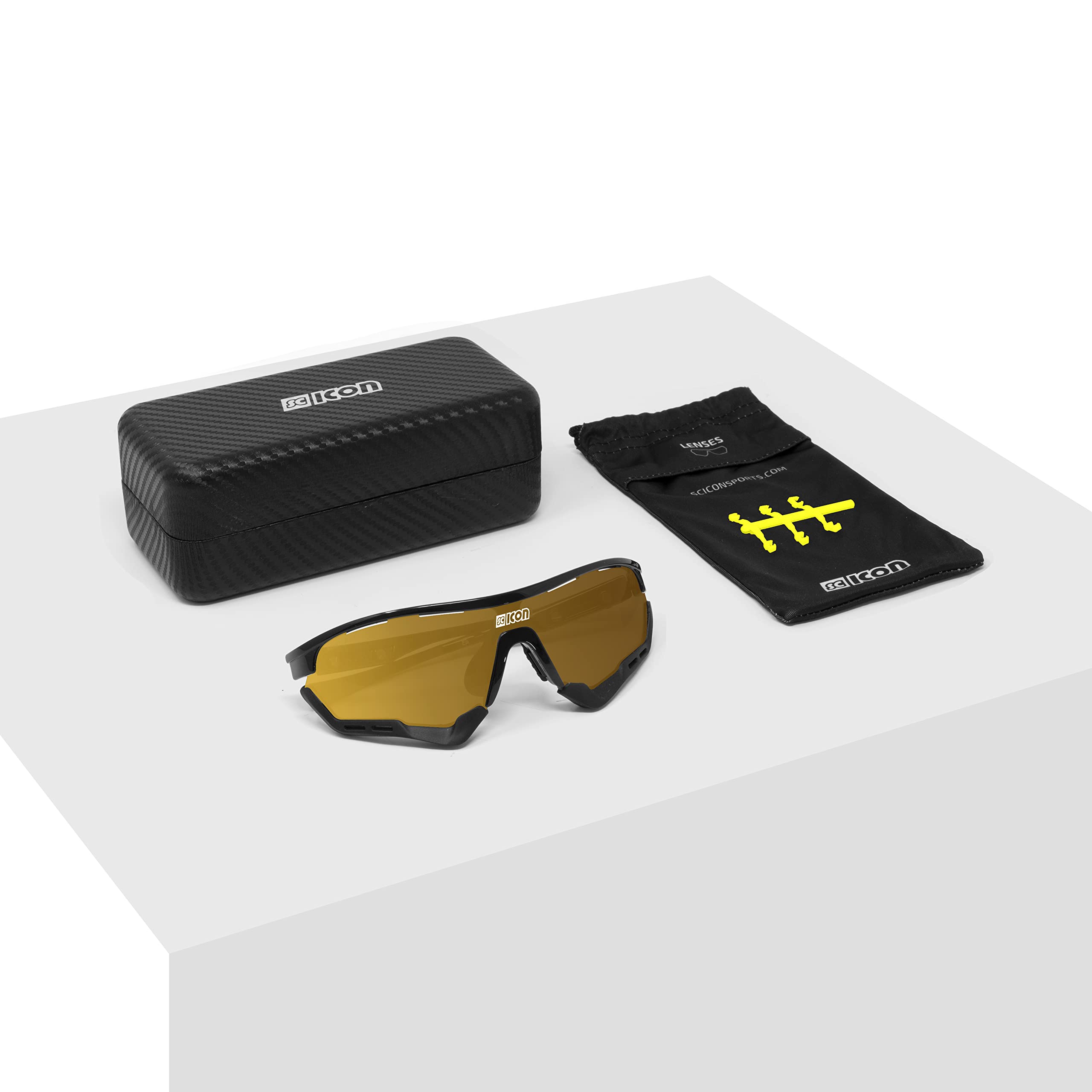 Scicon Deportes Aerotech-Scn-Pp-Xl Gafas de sol deportivas de rendimiento (SCNPP Multimirror Bronce/Crystal Gloss)