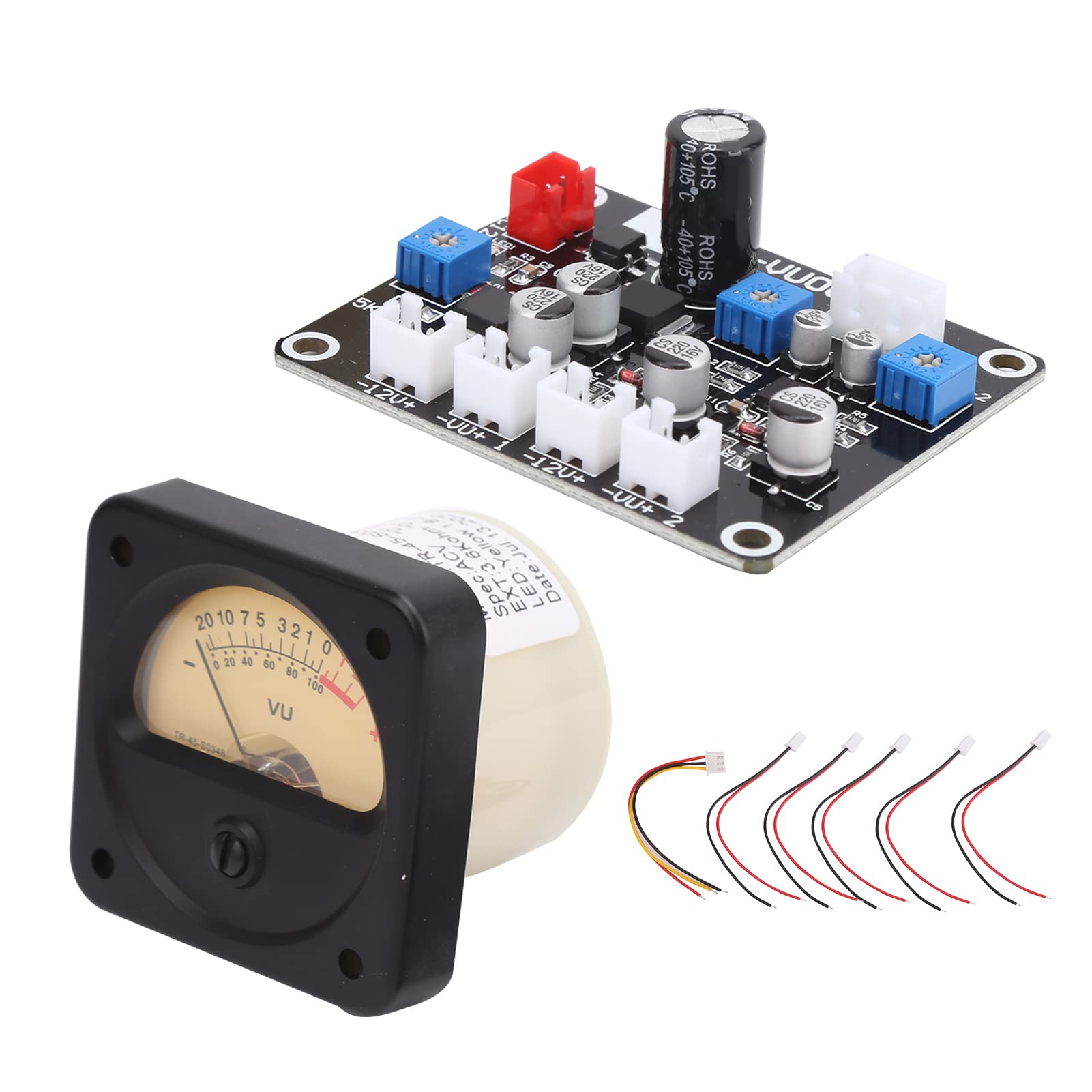 VU Meter per tester di potenza audio fai-da-te con retroilluminazione per appassionati di audio domestico e per auto
