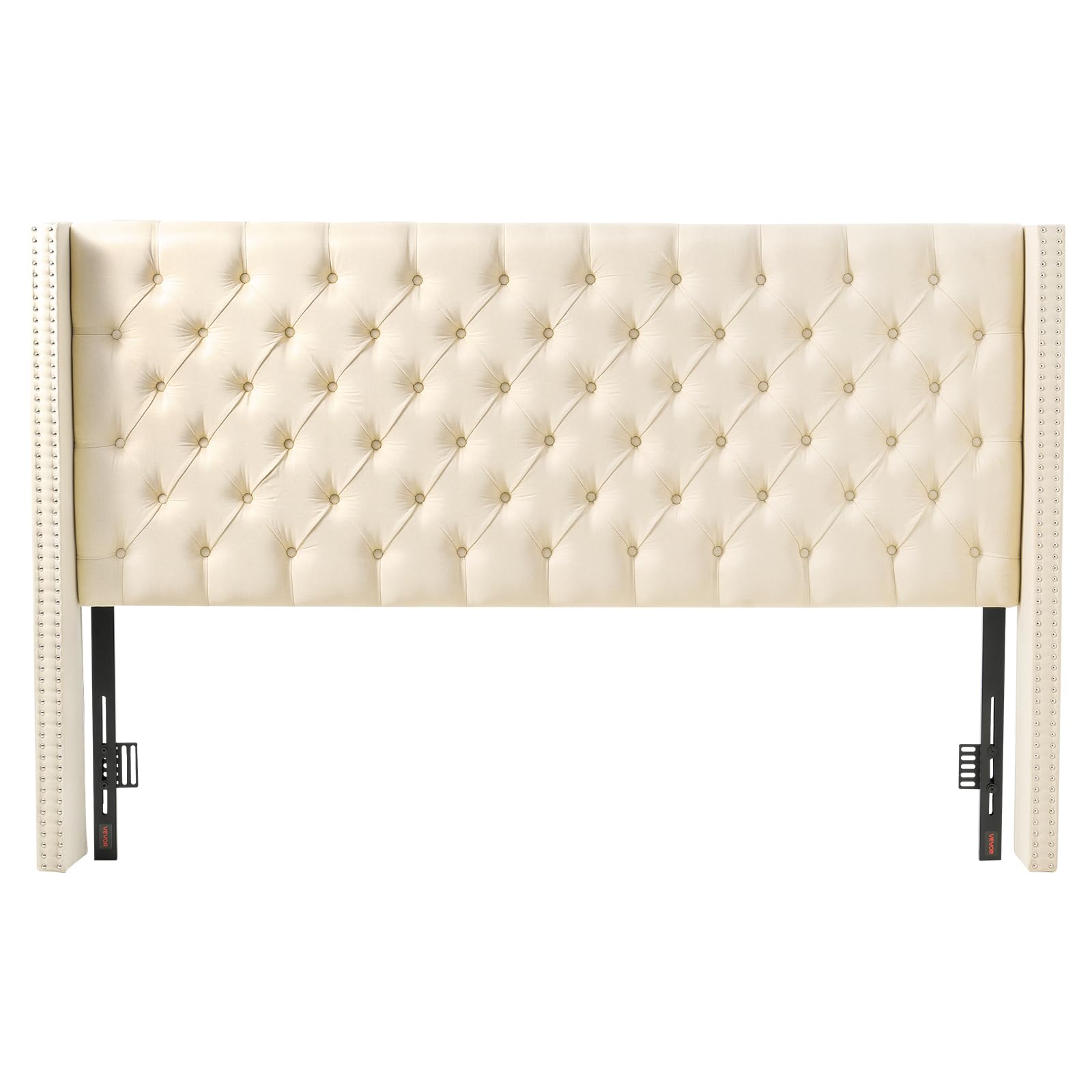 VEVOR Headboard, King Size Headboard with Adjustable Height, Comfortable Diamond Tufted for King Size Bed, W84.1 x H (54.33-60.24) x D 8.27 in, Ideal
