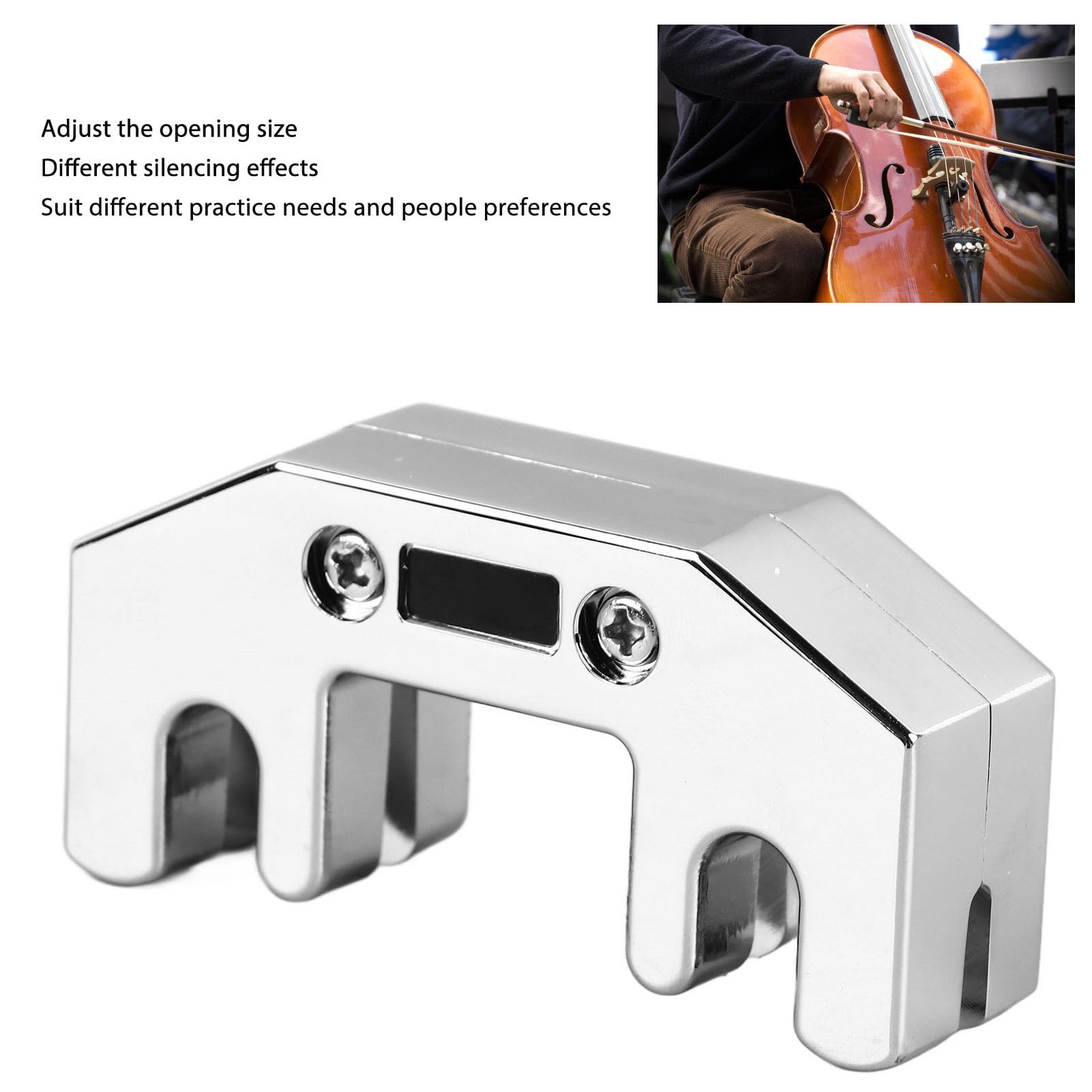 Formation de Violoncelle Silencieuse, les Amortisseurs Sonores de Cellol Réduisent l'exercice Polyvalent du Son pour l'arc (Ba36a argent)