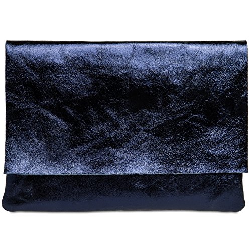 CASPAR TL770 Donna Pochette Grande Metallizzata in...