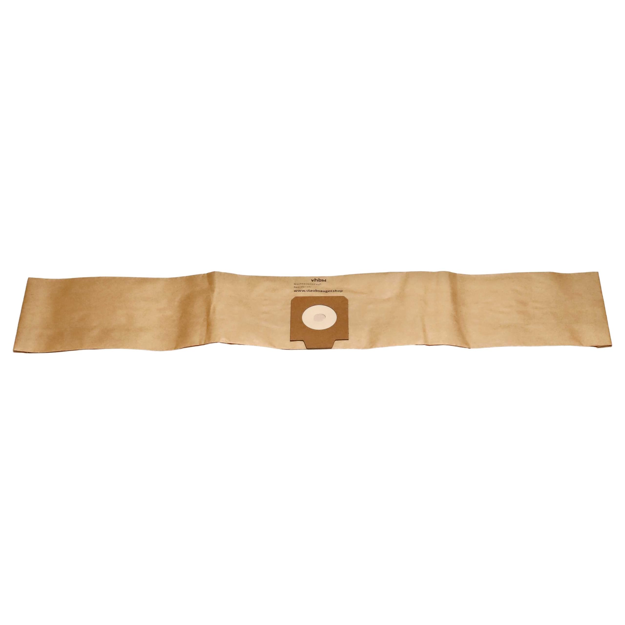 vhbw 100 x worek do odkurzacza kompatybilny z odkurzaczem EVA UZ 930 – 34 cm x 17 cm, brązowy