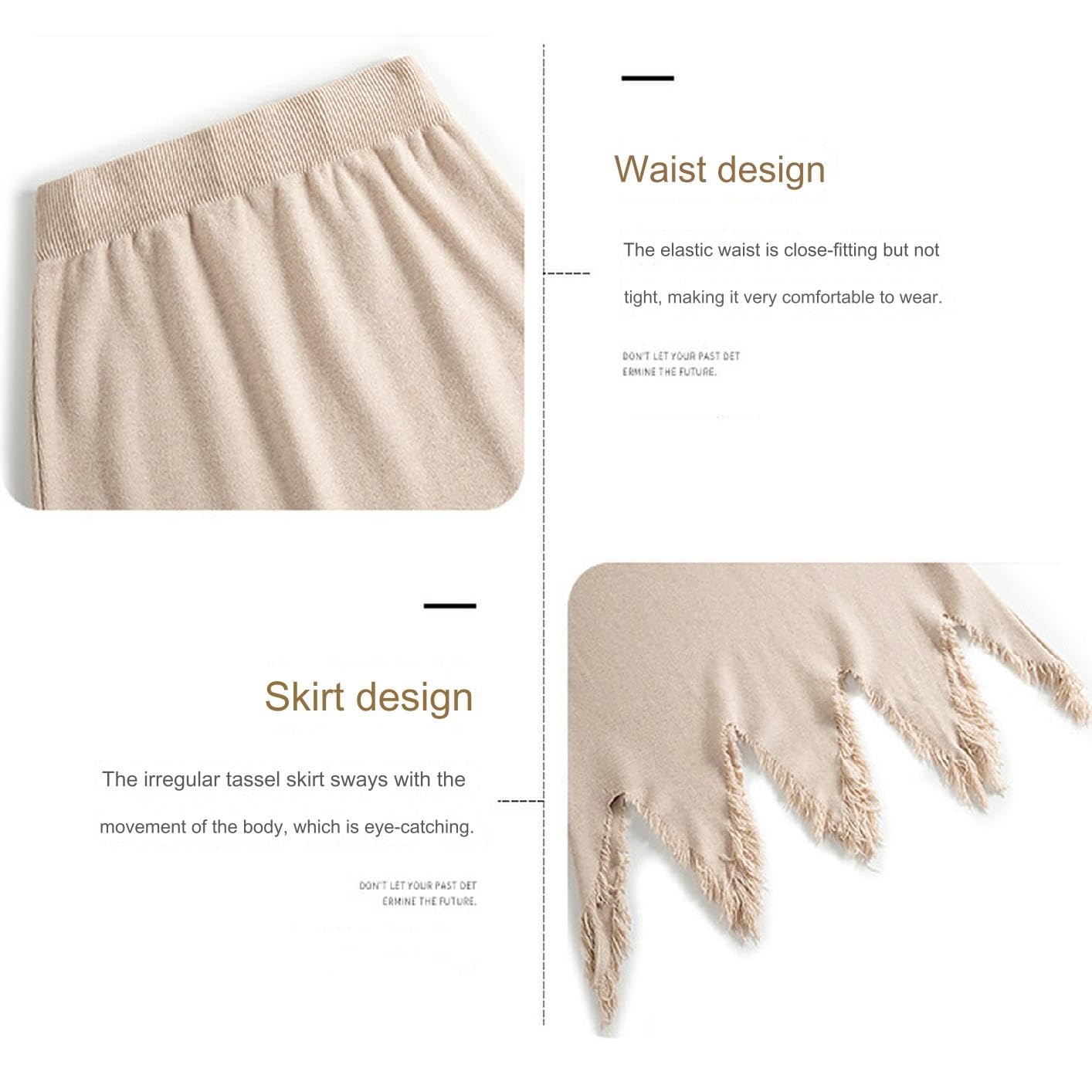 Gonna Lunga Donna Donne Donne Gonne A Vita Elastica Midi Gonna Irregolare Net Mesh Gonna Giornaliero, Prom, Party Frange Raw-Edge Maglia Gonna-Colore caffè-l