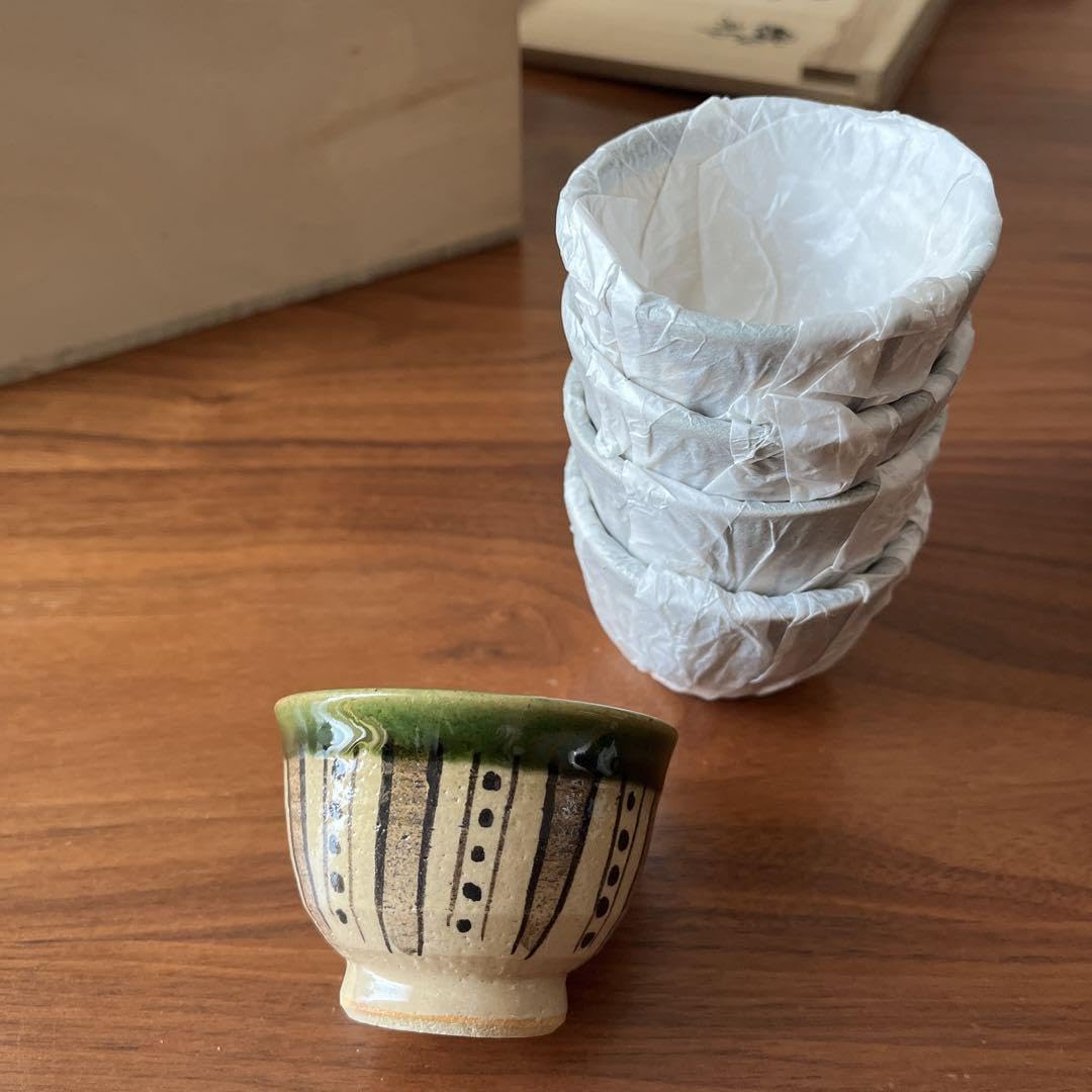 Amazon.co.jp: 美濃焼 織部 煎茶器揃 秀泉陶苑 : ホーム＆キッチン