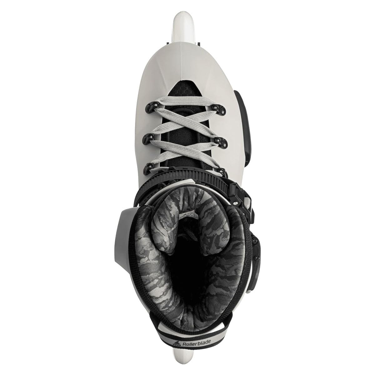 Rollerblade Patines Freeskate Urbanos Twister 90R 4x90mm Rocker Carcasa Rígida Guía Aluminio White Smoke Blanco Negro 43-44