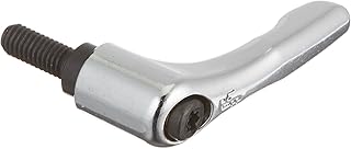 Kipp 06460-1066X15 Zinc Adjustable Handle with M6 External Thread, Modern Design Style, Steel Components, Metric, High-Polish Chromium-Plated Finish, Size 1, 15 mm Screw Length