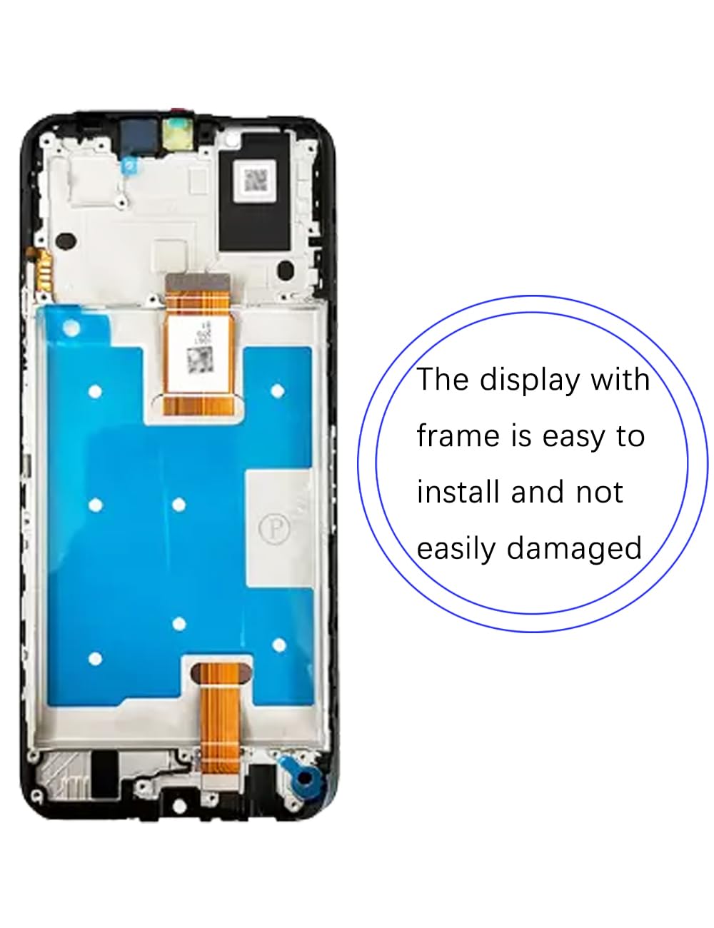 Display di ricambio per schermo LCD Honor X6a, WDY-LX1 WDY-LX2 Display Touch Digitizer Assembly Kit parti di riparazione (nero con cornice)